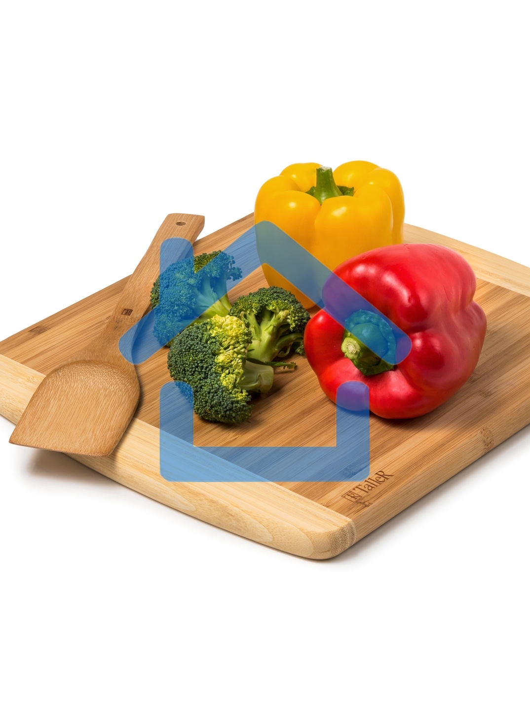 Доска разделочная TalleR TR-52204 с лопаткой, 29,5*34,5*1,9 см + 30,5 см