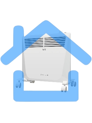 Конвектор Ballu Enzo BEC/EZMR-500 белый, 500 Вт, 8 м2, термостат