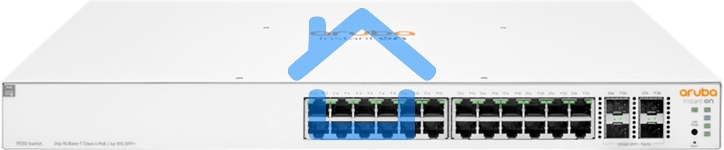Коммутатор HPE JL684B Aruba Instant On 1930 24G Class4 PoE 4SFP/SFP+ 370W