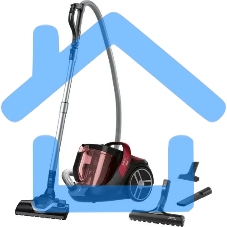 Пылесос Tefal TW7253EA красный/черный, 550 Вт, уборка сухая, пылесборник контейнер, 2.5 л