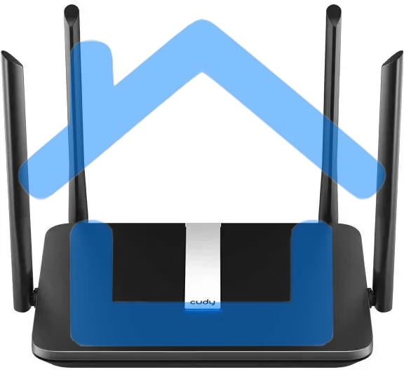 Роутер беспроводной Cudy X6 AX1800 10/100/1000BASE-TX черный