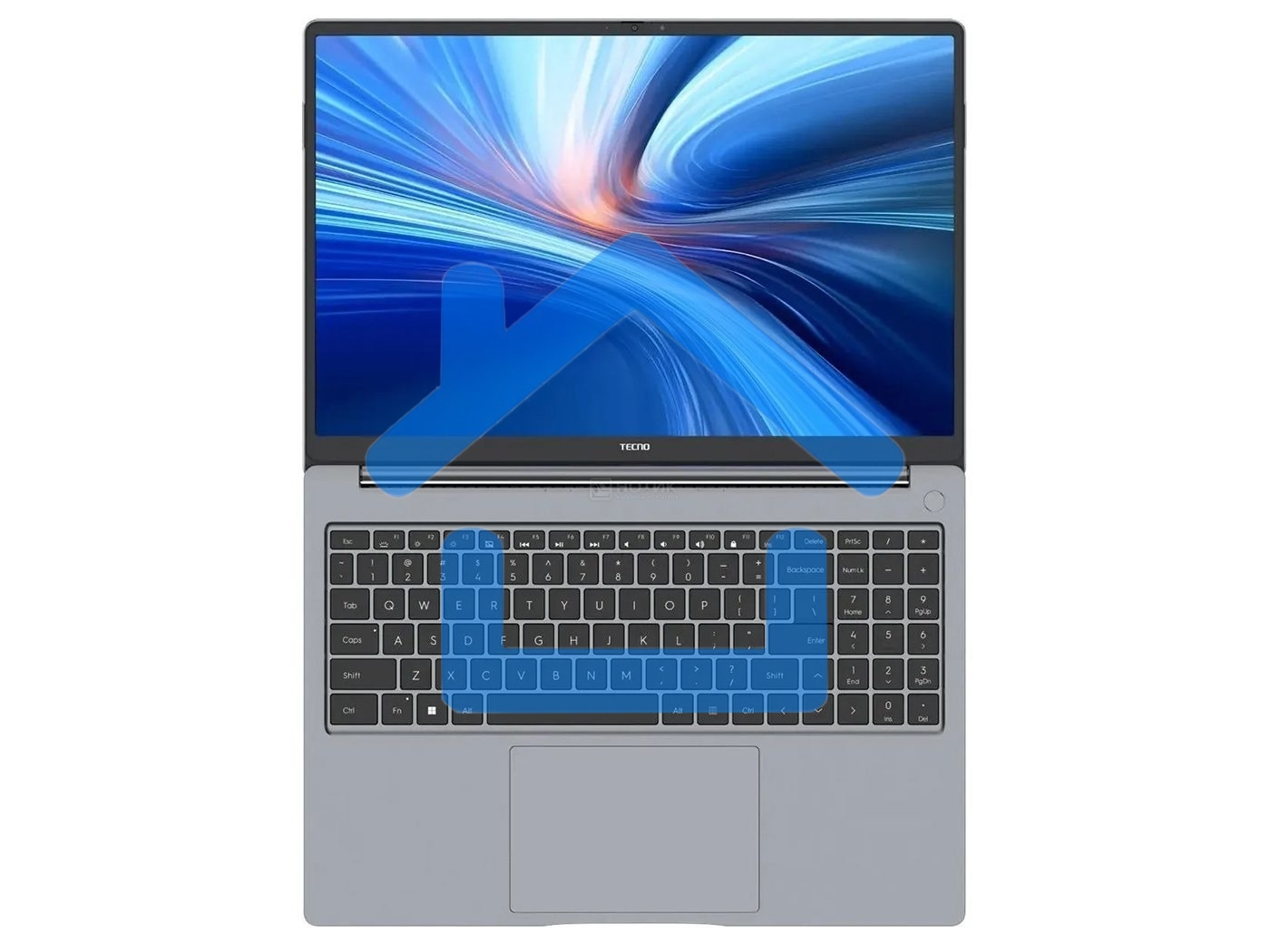 Ноутбук TECNO Megabook T16 2024 T16RA 16/IPS/Intel Core i5 13420H/16Gb/SSD 512Gb/Intel UHD Graphics/Win11/Серый/1.74кг.