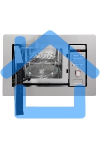 Микроволновая печь встраиваемая Hansa AMM20BEIH нержавеющая сталь, 20 л, 800 Вт, переключатели - кнопки/поворотный механизм