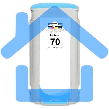 Картридж струйный HP №70 C9452A голубой для HP DJ Z2100/Z3100 (130мл)