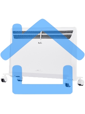 Комплект Ballu Transformer с блоком управления и шасси BEC/EVU-2000-4E белый, 2000 Вт, 25 м2, дисплей, термостат, WiFi