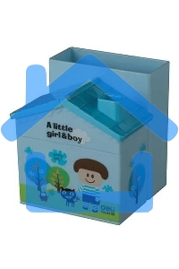 Подставка Deli E9138 Домик для письменных принадлежностей, ассорти, пластик