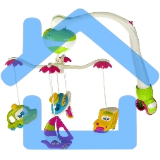 Машинки УМКА. Музыкальный Мобиль. 7 колыбельных песен, сьемные игрушки, белый шум и звуки природы.