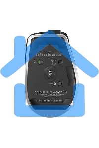 Мышь беспроводная/проводная 3Dconnexion CadMouse Pro Wireless, RTL, Right hand (341450) (3DX-700116) черный, 7200 dpi, радиоканал, Bluetooth, USB, кнопки - 7