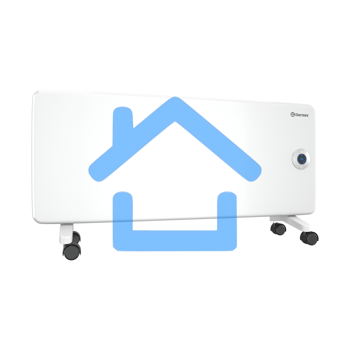 Конвектор Thermex Frame 2000E белый, 2000 Вт, 25 м2, термостат, дисплей