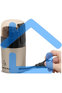 Кофемолка Zigmund & Shtain ZCG-08 150 Вт, 40 г, коричневый