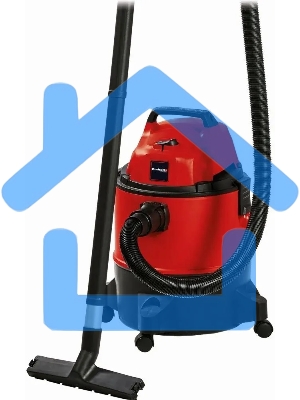 Строительный пылесос Einhell TC-VC 1825 (2342430) красный, 1250 Вт, уборка сухая/влажная, пылесборник мешок/контейнер, 25 л