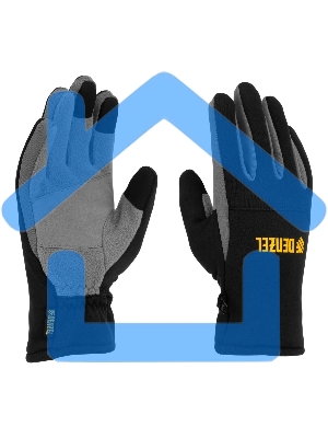 Перчатки универсальные Denzel 68087 искусственный мех, работа с сенсорным экраном, размер 9