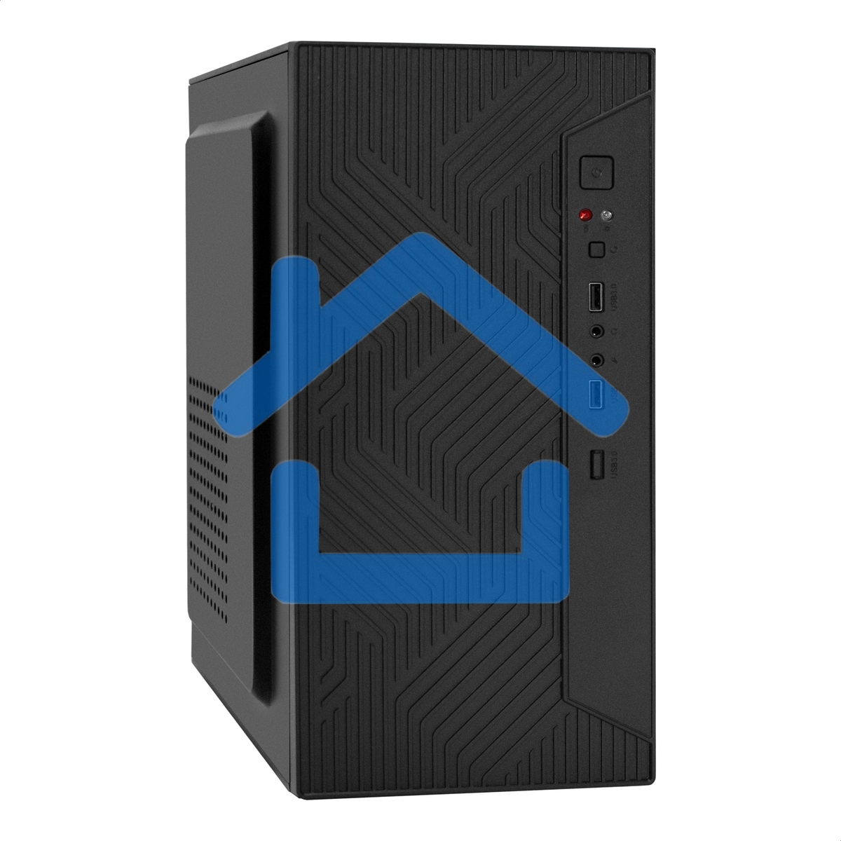 Компьютерный корпус Minitower ExeGate BAA-303-AAA350 (mATX, БП AAA350 с вент. 8см, 2*USB, HD Audio, черный)