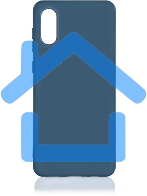 Чехол (клип-кейс) DF для Samsung Galaxy A02 sOriginal-27 синий