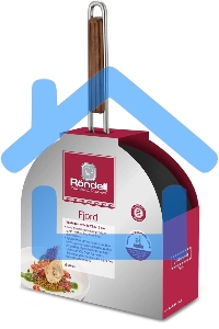 Сотейник Rondell Fjord RDA-1799, 28см, с крышкой, черный