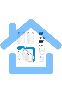 Бесшовный Mesh роутер Cudy M3000(2-PACK) AX3000 10/100/1000/2500BASE-T, белый (упак.:2шт)