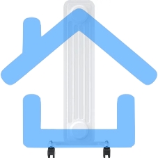 Обогреватель масляный Royal Clima Guarda ROR-GU7-1500M, с терморегулятором, 1500Вт, 6 секций, 3 режима, белый/серый