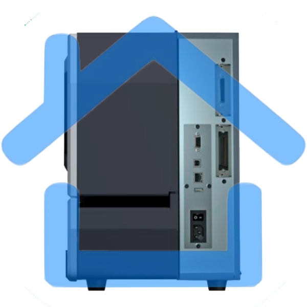 Принтер этикеток термотрансферный iDPRT iK4 Industrial 600 dpi, 152 мм/сек, USB, BlueTooth, Ethernet, RS232, USB Host, серый