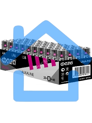 Элемент питания LR 6 (AA) алкалиновая уп. 40 шт. ФАZА Alkaline Pack-40