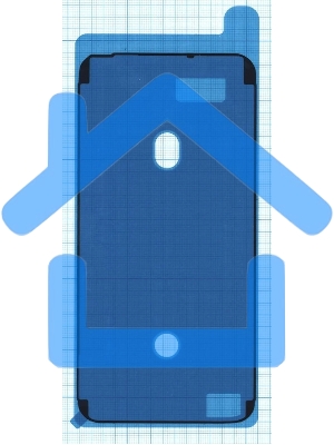 Водозащитная прокладка (проклейка) для iPhone 6s, черная