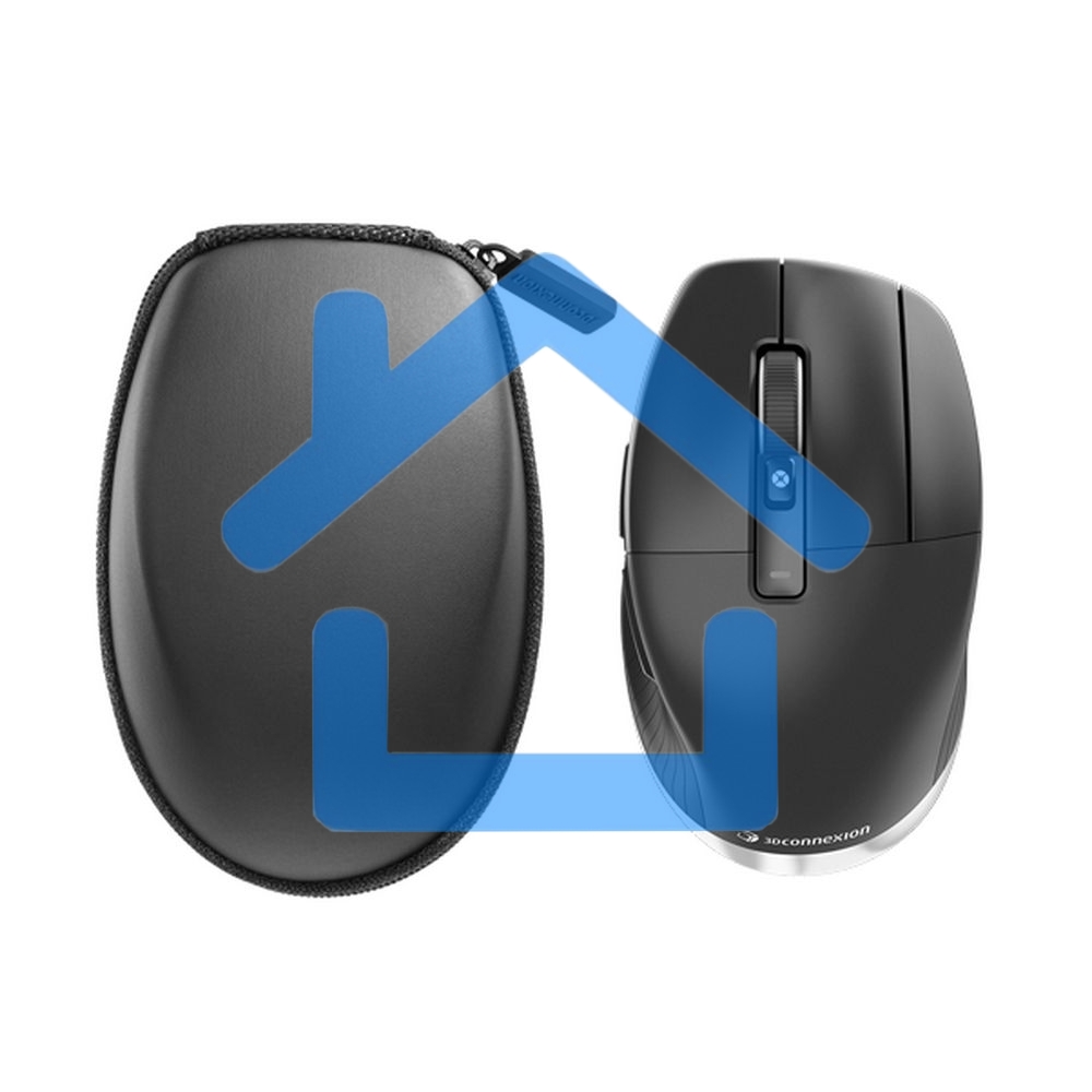 Мышь беспроводная/проводная 3Dconnexion CadMouse Pro Wireless, RTL, Right hand (341450) (3DX-700116) черный, 7200 dpi, радиоканал, Bluetooth, USB, кнопки - 7