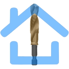 Сверло-метчик Denzel М12 х 1,25 мм, Р6М5