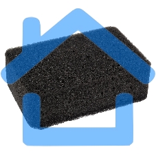 Губка для мытья посуды двухслойная прямоугольная KS-08 черный (107567)