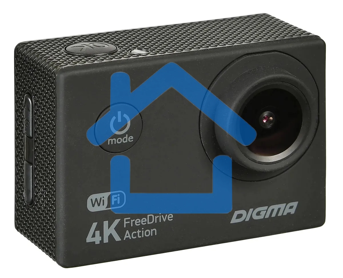 Видеорегистратор Digma FreeDrive Action 4K WiFi черный 8Mpix 2160x3840 2160p 140гр.