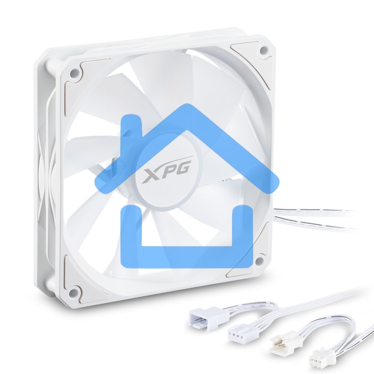 Вентилятор для корпуса ADATA XPG VENTO R 120 ARGB PWM белый, 120 мм, 1600 об/мин, 32 дБ, 4 pin