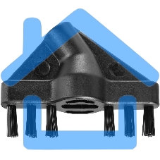 Пылесос паровой вертикальный Starwind SSV9550 темно-серый/голубой (черный/синий), питание от сети, 120 Вт, уборка влажная/паром/сухая, пылесборник 0.5 л