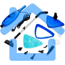 Швабра паровая Kitfort КТ-3927 синий/черный