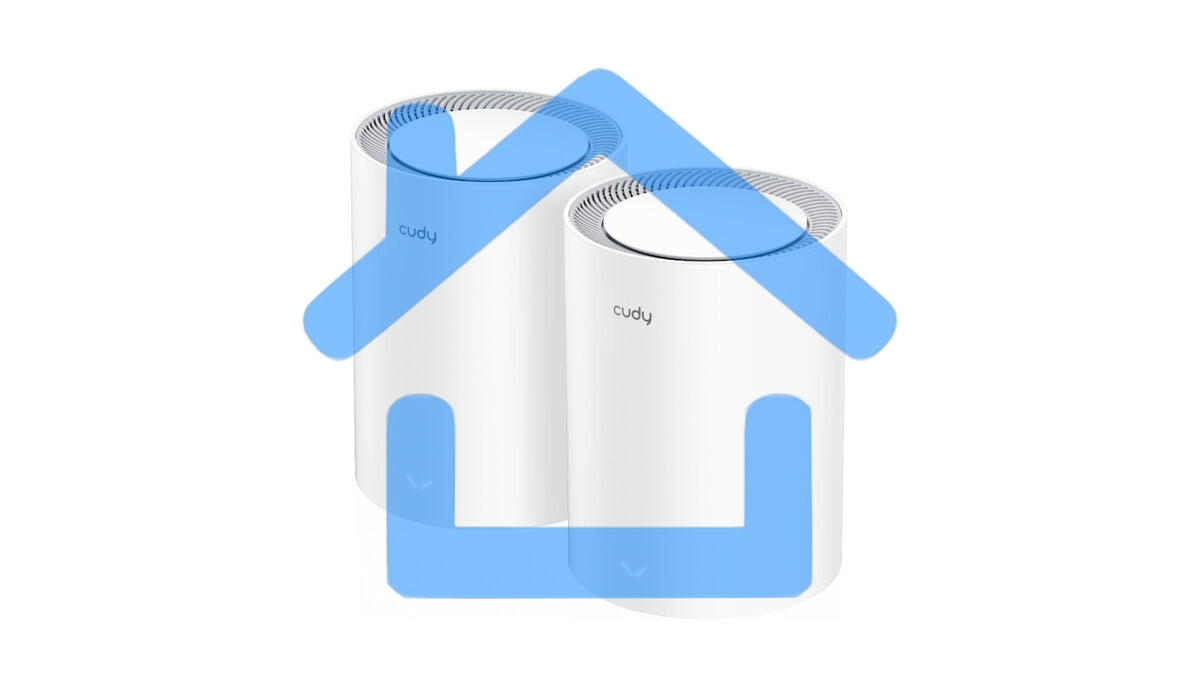 Бесшовный Mesh роутер Cudy M3000(2-PACK) AX3000 10/100/1000/2500BASE-T, белый (упак.:2шт)