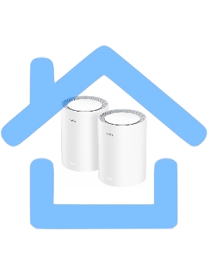 Бесшовный Mesh роутер Cudy M3000(2-PACK) AX3000 10/100/1000/2500BASE-T, белый (упак.:2шт)