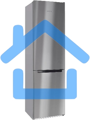 Холодильник Nordfrost NRB 164NF X нержавеющая сталь двухкамерный 238/105 л морозилка снизу