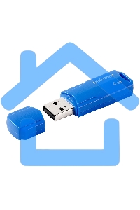 Флешка USB R/W Smartbuy 4 Gb,CLUE Blue (SB4 GbCLU-BU)