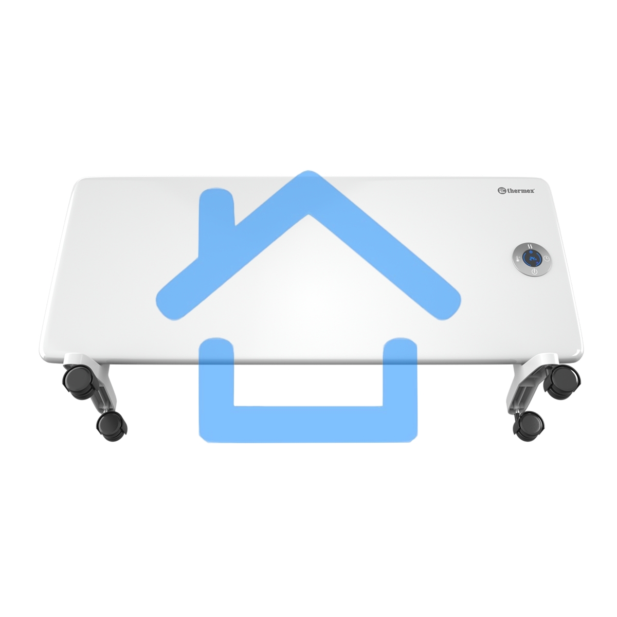 Конвектор Thermex Frame 2000E белый, 2000 Вт, 25 м2, термостат, дисплей