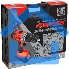 Дрель-шуруповерт Парма ДША-02-2021/2Li аккум. патрон:быстрозажимной (кейс в комплекте) (02.021.00016)