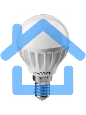Лампа светодиодная ОНЛАЙТ 61136 OLL-G45-6-230-6.5K-E14