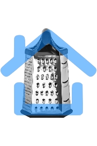 Терка LARA LR07-53 6 поверхностей, высота 23 см, нерж. сталь, нескользящее основание, ручка