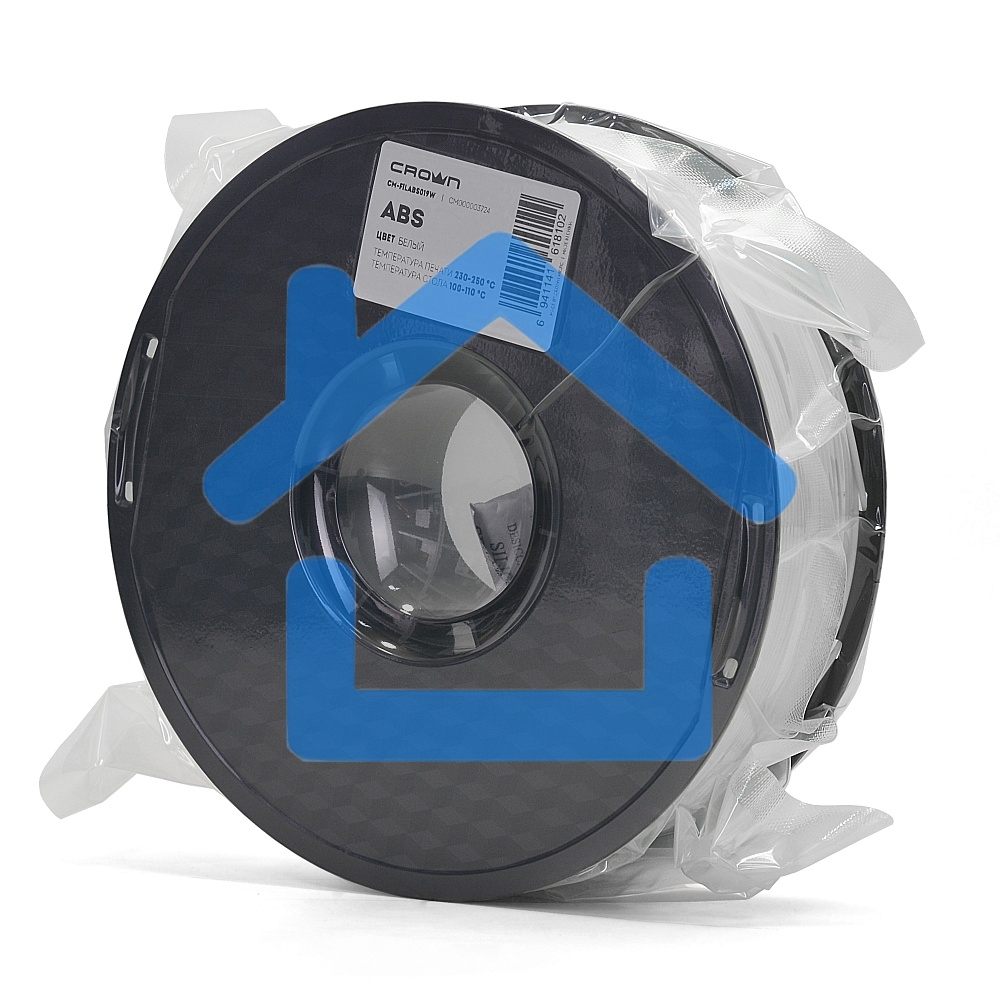 Филамент Crown Micro CM-FILABS019W ABS 1.75 1кг белый