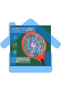 Мухобойка электрическая Rexant 800В (0410)