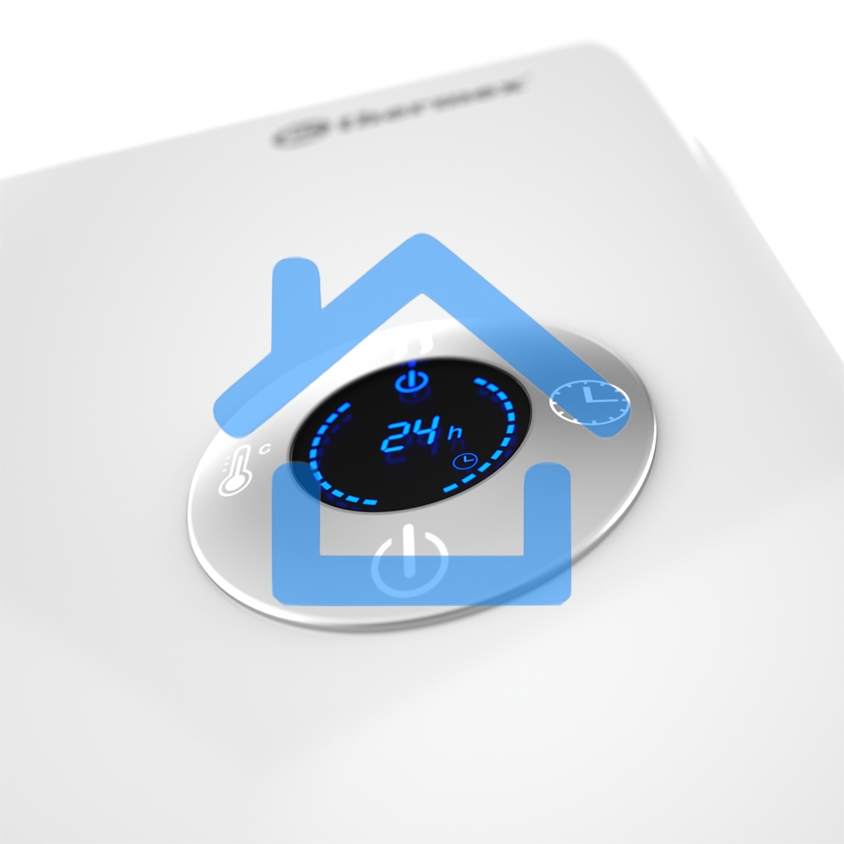 Конвектор Thermex Frame 2000E белый, 2000 Вт, 25 м2, термостат, дисплей