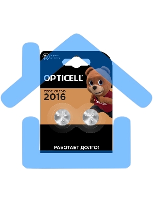 Батарея Opticell Specialty CR2016 (2шт) блистер