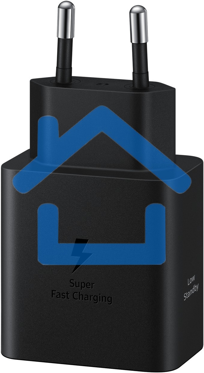Сетевое зарядное устройство Samsung 45W (USB Type-C порт, кабель USB Type-C в комплекте), черное