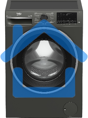 Стиральная машина Beko B3WFR572AB темно-серый, загрузка фронтальная 7 кг, 1200 об/мин., класс: А