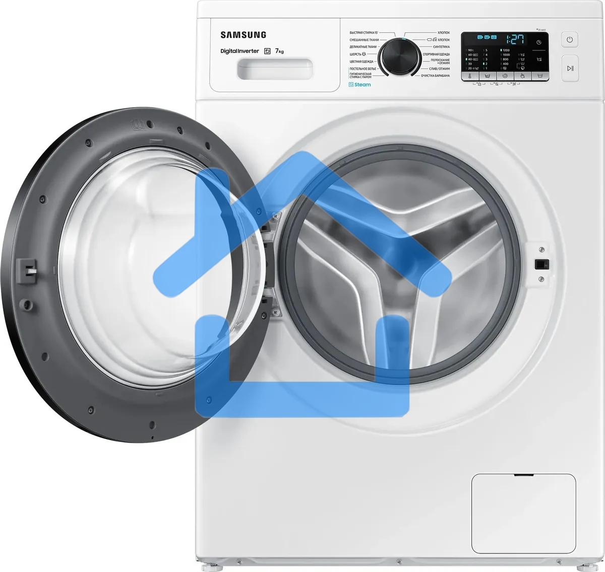 Стиральная машина Samsung WW70AG5S20CELP белый, загрузка фронтальная 7 кг, 1200 об/мин, класс: A
