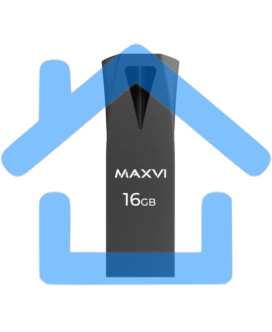 Флешка USB R/W Maxvi MK2 16Gb USB 2.0 dark grey