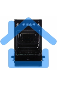 Плита электрическая De Luxe 506004.23ЭС-151 черный, конфорок 4 шт, духовка 60 л, 60 см x 87 см x 60 см