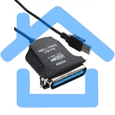 Кабель AM/LPT 1.8м VCOM Кабель-адаптер USB -> LPT (прямое подключение к LPT порту принтера), VUS7052
