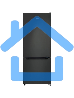 Холодильник Nordfrost RFC 210 LFXd темная нержавеющая сталь двухкамерный 153/52 л морозилка снизу